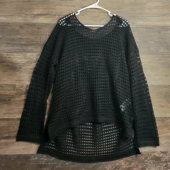 SHEIN Black Mesh Women's Sweater - Picture 8 of 8